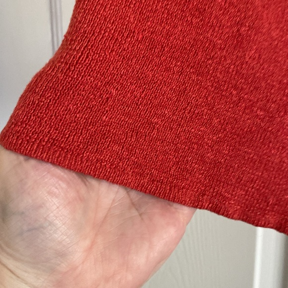 Red silk Chicos set with shell buttons - size 2 - Picture 4 of 15